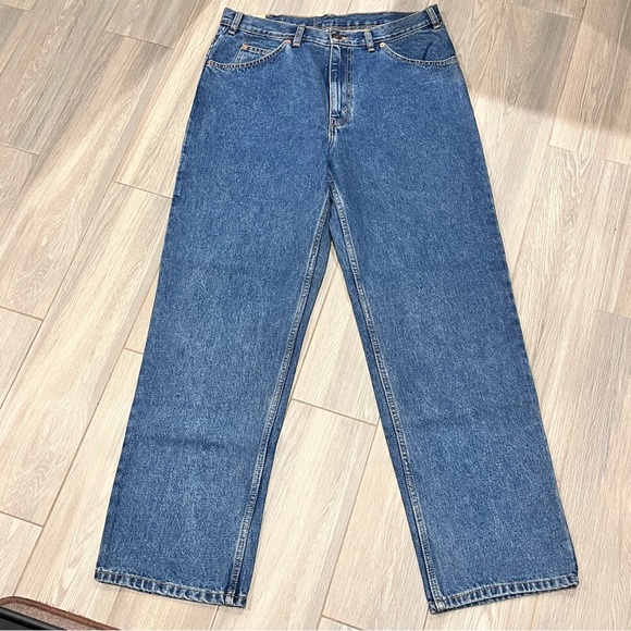 Levi’s 638 Orange Tab Jeans men’s sz36 Blue Relaxed Straight Denim DEADSTOCK NWT - Picture 3 of 6